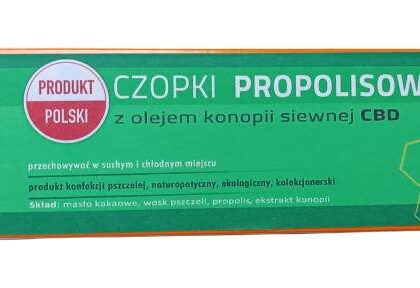 Naturalne czopki propolisowe z CBD