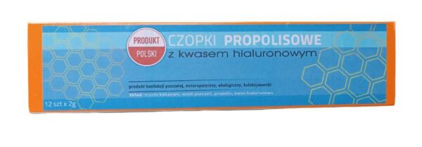 Naturalne czopki propolisowe z kwasem hialuronowym